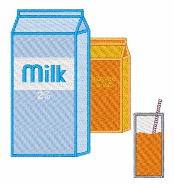 Picture of Milk 2% Machine Embroidery Design