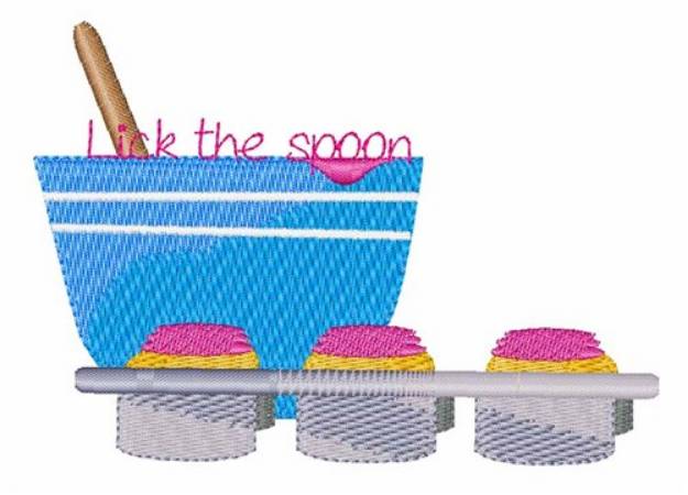 Picture of Lick the Spoon Machine Embroidery Design