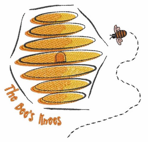 Picture of Bees Knees Machine Embroidery Design