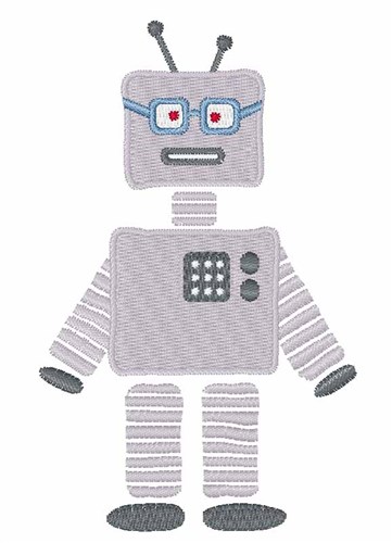 Sci-Fi Robot Machine Embroidery Design