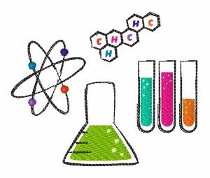 Picture of Chemistry Atoms Machine Embroidery Design