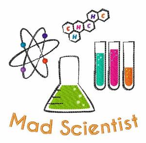 Picture of Mad Scientist Machine Embroidery Design