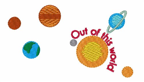 Out of This World Machine Embroidery Design