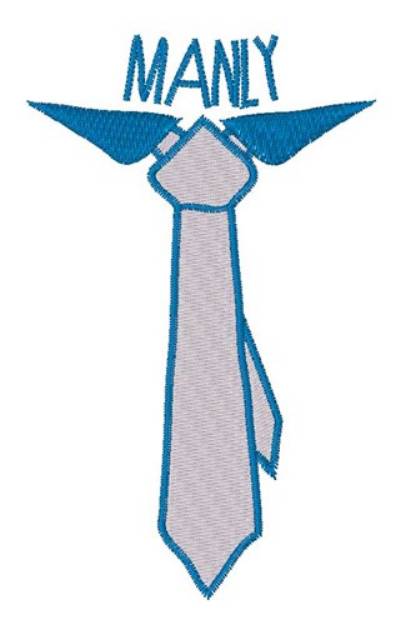 Picture of Manly Tie Machine Embroidery Design