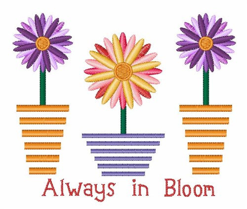 Always in Bloom Machine Embroidery Design