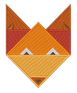 Picture of Origami Fox Machine Embroidery Design