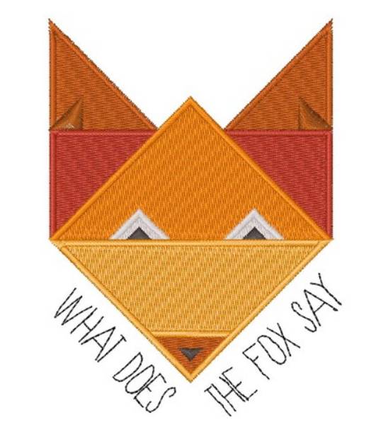 Picture of Fox Say Machine Embroidery Design