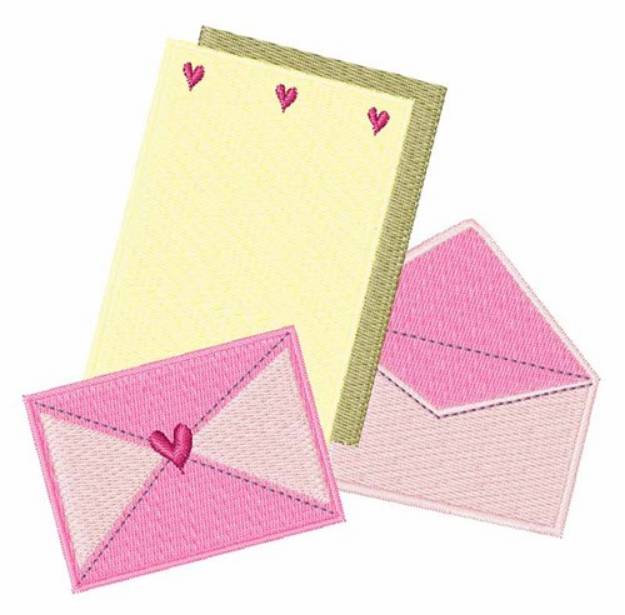 Picture of Valentine Stationary Machine Embroidery Design