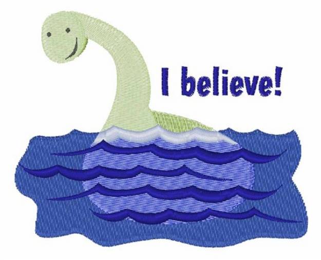 Picture of Nessy Believe Machine Embroidery Design