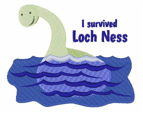 Loch Ness Machine Embroidery Design