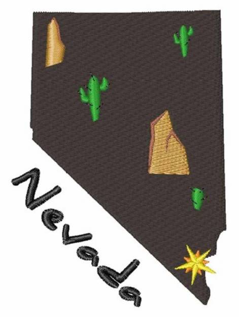 Picture of Nevada State Machine Embroidery Design