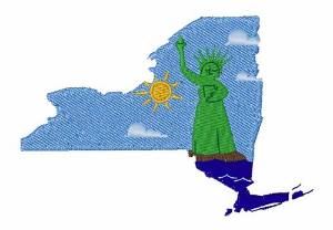 Picture of NY State Machine Embroidery Design