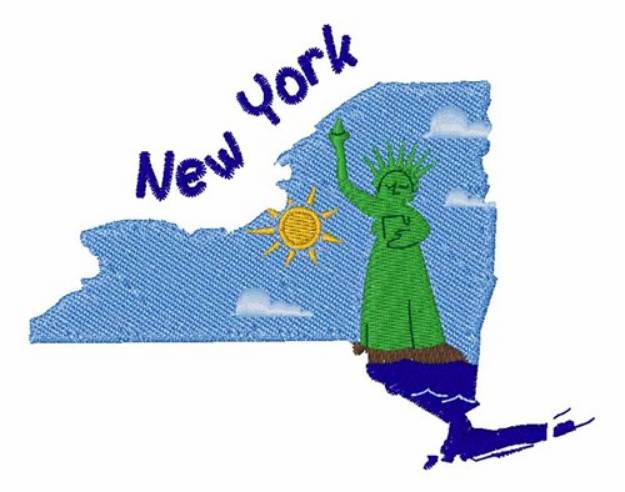 Picture of New York Machine Embroidery Design