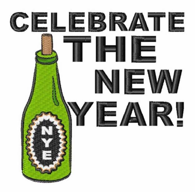 Picture of Celebrate  New Year Machine Embroidery Design