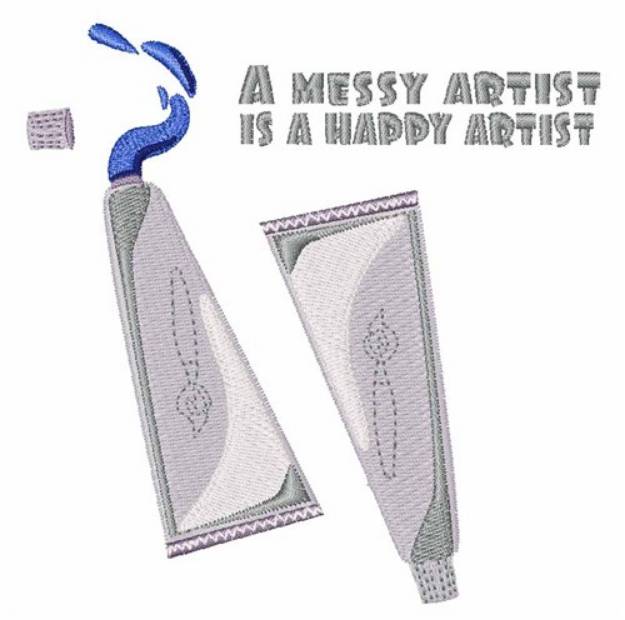 Picture of Happy Artist Machine Embroidery Design