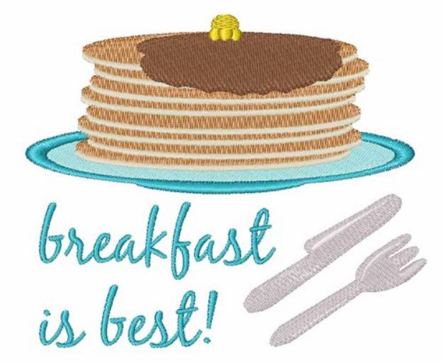 Picture of Breakfast is Best Machine Embroidery Design
