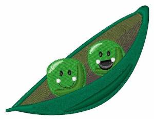 Picture of Two Peas Machine Embroidery Design