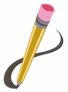 Picture of Writing Pencil Machine Embroidery Design