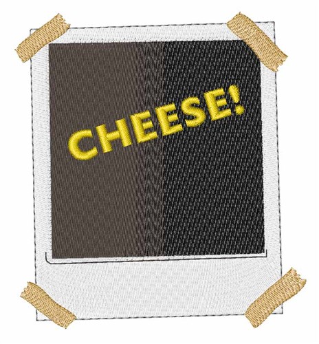 Polaroid Cheese Machine Embroidery Design