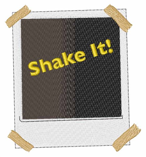Shake It Machine Embroidery Design