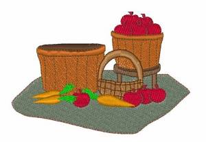 Picture of Bushels of Apples Machine Embroidery Design