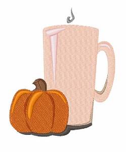 Picture of Pumpkin Drink Machine Embroidery Design