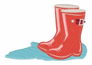 Picture of Rainboots Machine Embroidery Design