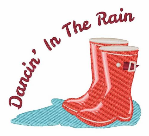 Picture of Dancin In The Rain Machine Embroidery Design