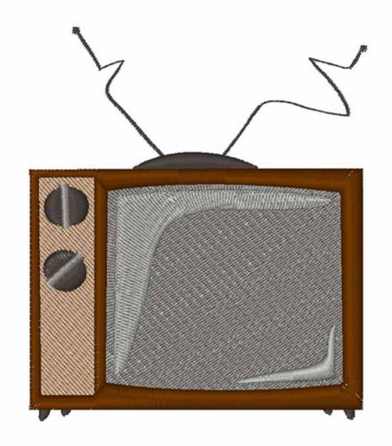 Picture of Old TV Machine Embroidery Design