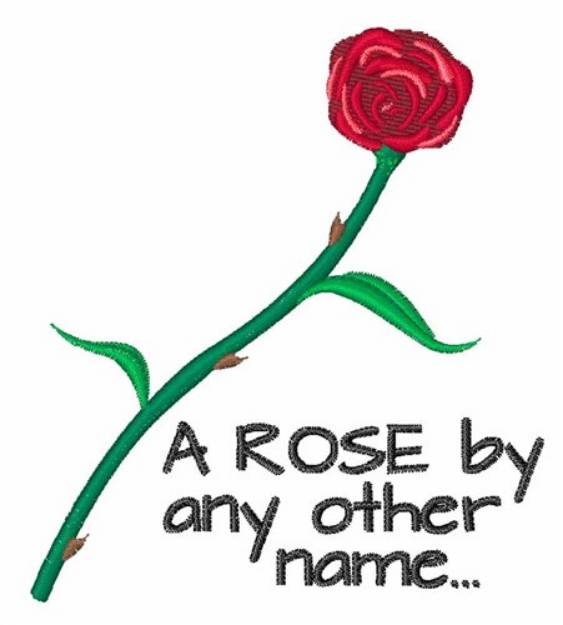 Picture of A Rose Machine Embroidery Design