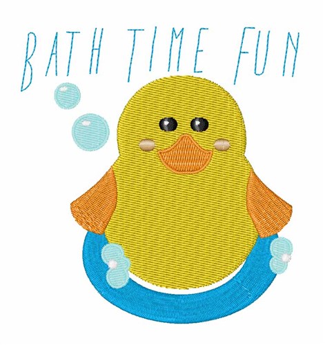 Bath Time Fun Machine Embroidery Design