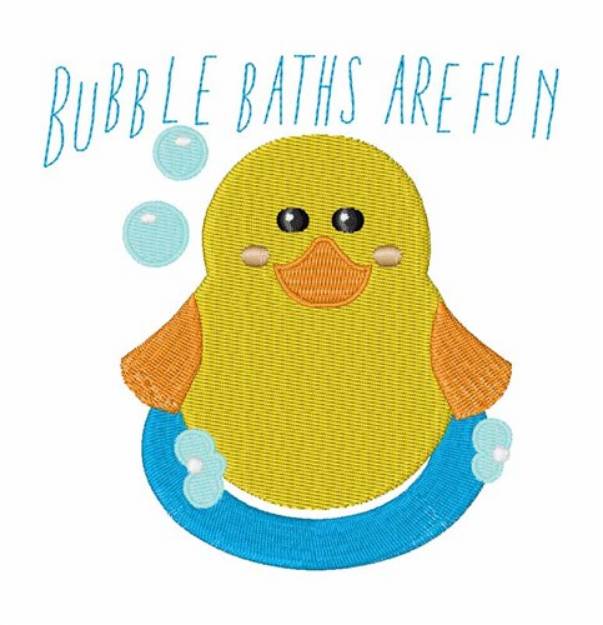 Picture of Bubble Baths Machine Embroidery Design