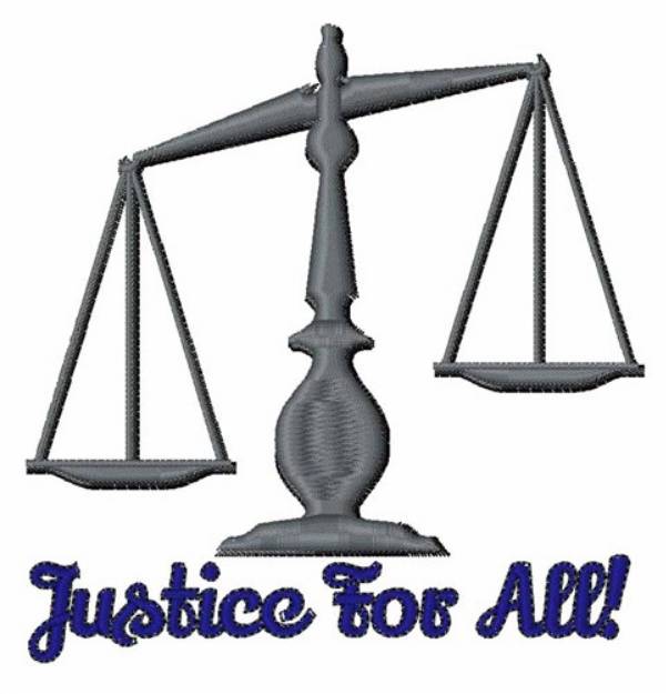 Picture of Justice for All Machine Embroidery Design