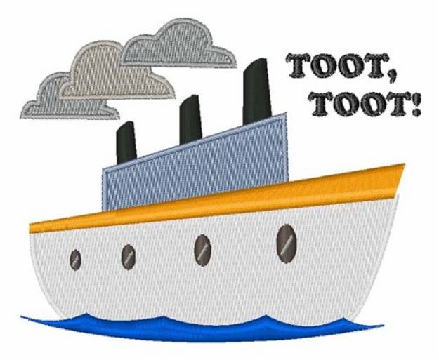 Picture of Toot Toot Machine Embroidery Design