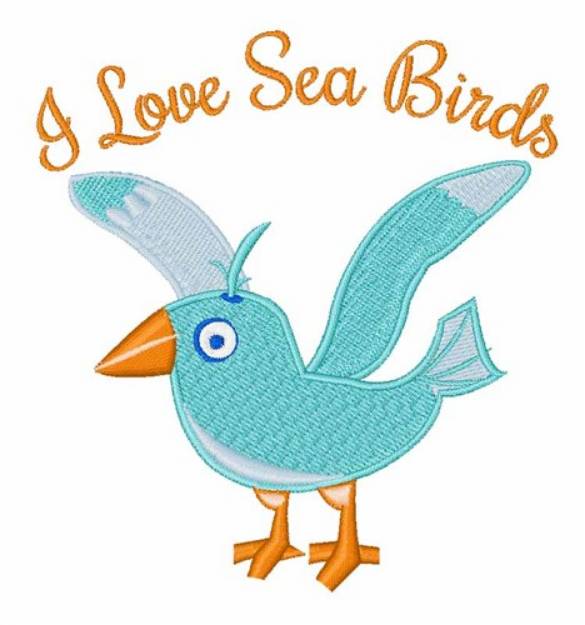 Picture of Sea Birds Machine Embroidery Design