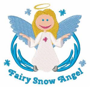Picture of Fairy Snow Angel Machine Embroidery Design