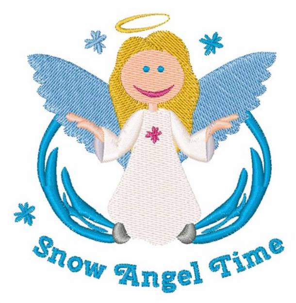Picture of Snow Angel Time Machine Embroidery Design