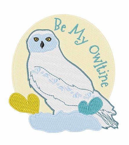 Be My Owltine Machine Embroidery Design