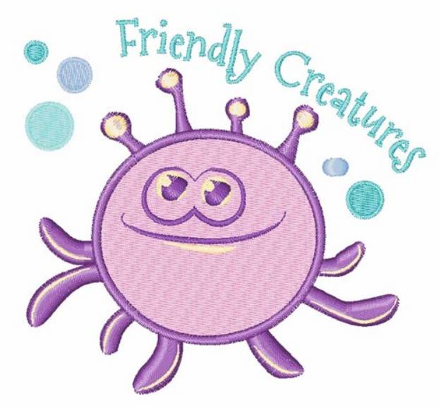 Picture of Friendly Creatures Machine Embroidery Design
