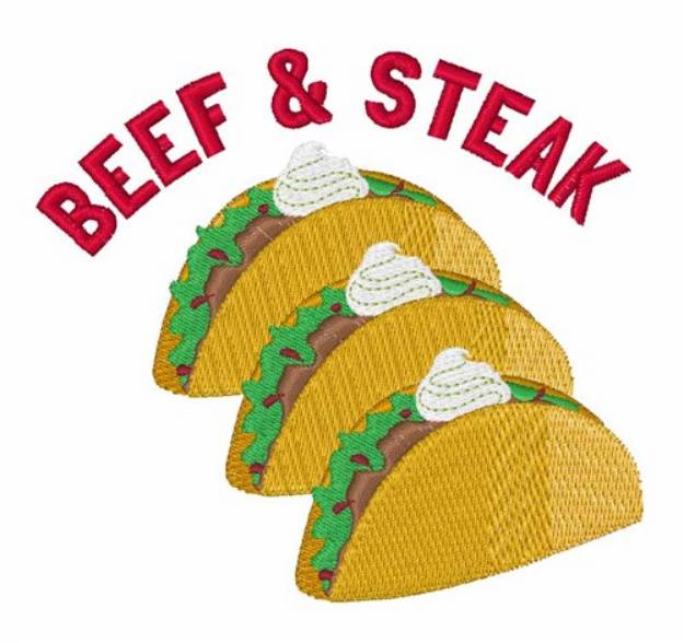 Picture of Beef & Steak Machine Embroidery Design