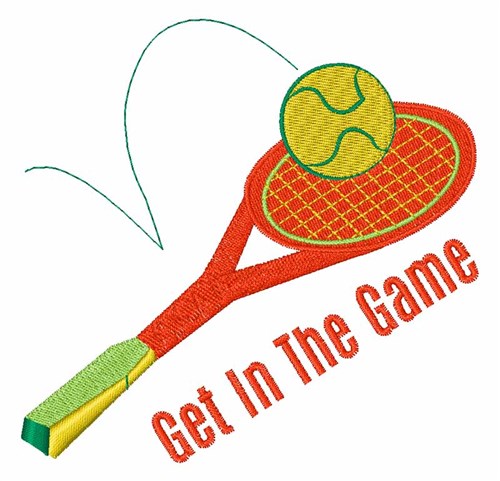 Get in the Game Machine Embroidery Design