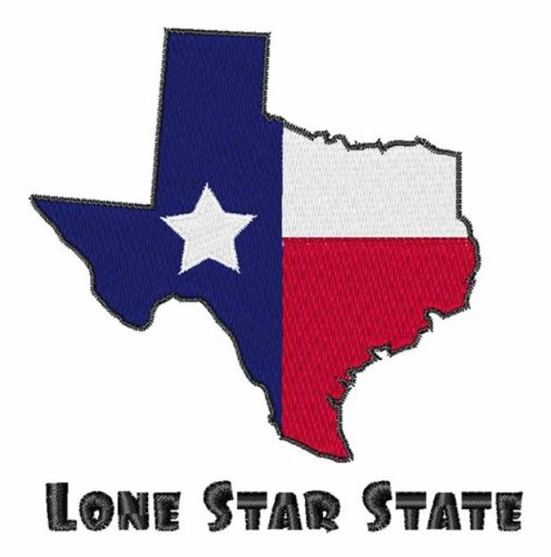 Picture of Lone Star Texas Machine Embroidery Design