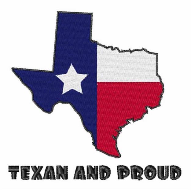 Picture of Texan and Proud Machine Embroidery Design