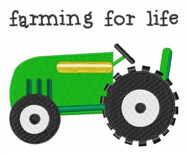 Picture of Farming for Life Machine Embroidery Design