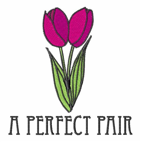 Perfect Pair Machine Embroidery Design