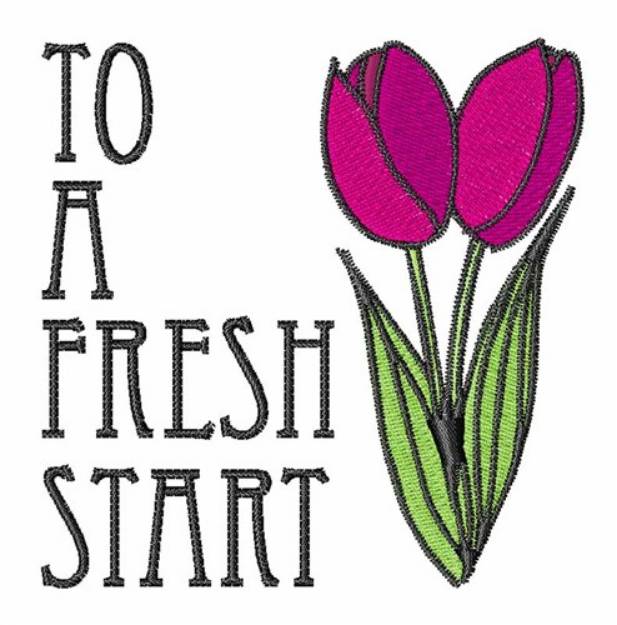 Picture of Fresh Start Machine Embroidery Design