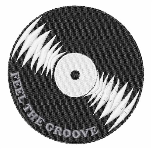 Feel the Groove Machine Embroidery Design