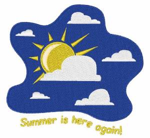 Picture of Summer is Here Machine Embroidery Design