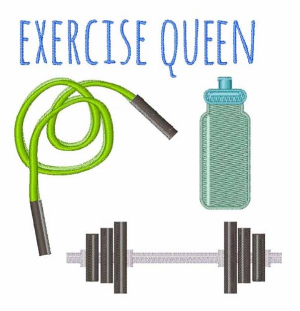 Picture of Exercise Queen Machine Embroidery Design