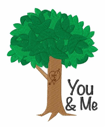 You & Me Machine Embroidery Design